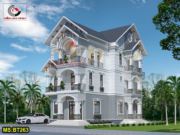 Chọn lọc 50+ mẫu biệt thự 3 tầng đẹp, sang trọng nhất 2023 - Kiến Thiết Việt