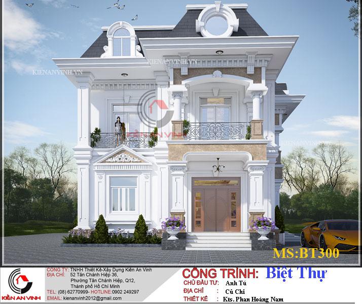 Mẫu Biệt Thự 2 Tầng 300m2 - 1