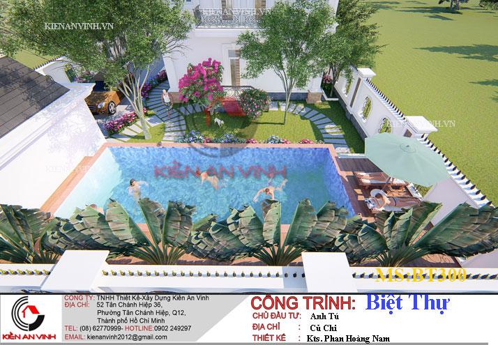 Mẫu Biệt Thự 2 Tầng 300m2 - 10