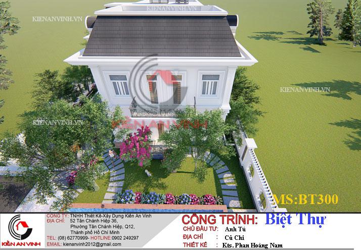 Mẫu Biệt Thự 2 Tầng 300m2 - 12