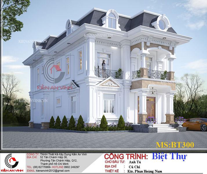 Mẫu Biệt Thự 2 Tầng 300m2 - 3