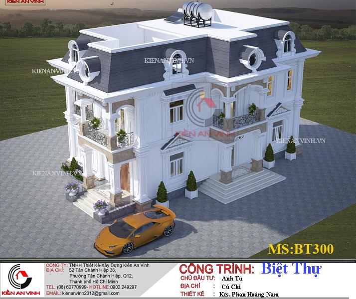 Mẫu Biệt Thự 2 Tầng 300m2 - 4