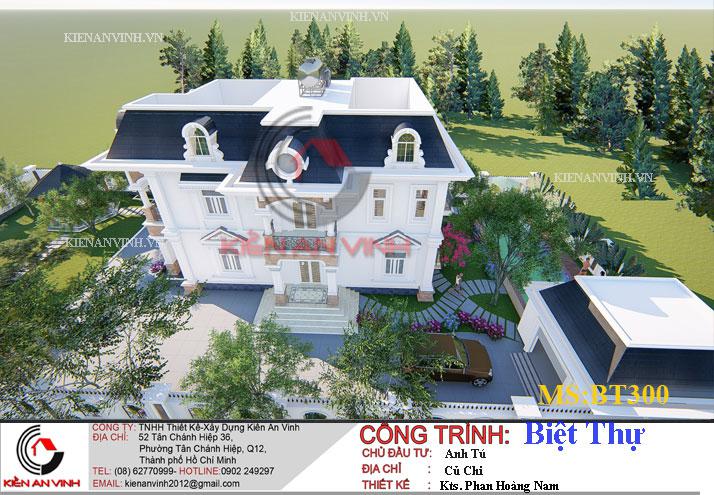 Mẫu Biệt Thự 2 Tầng 300m2 - 6