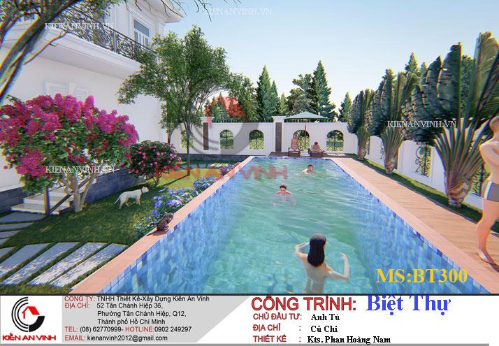 Mẫu Biệt Thự 2 Tầng 300m2 - 9