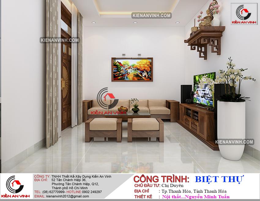 Bản Vẽ Biệt Thự Mái 1 Tầng - 8