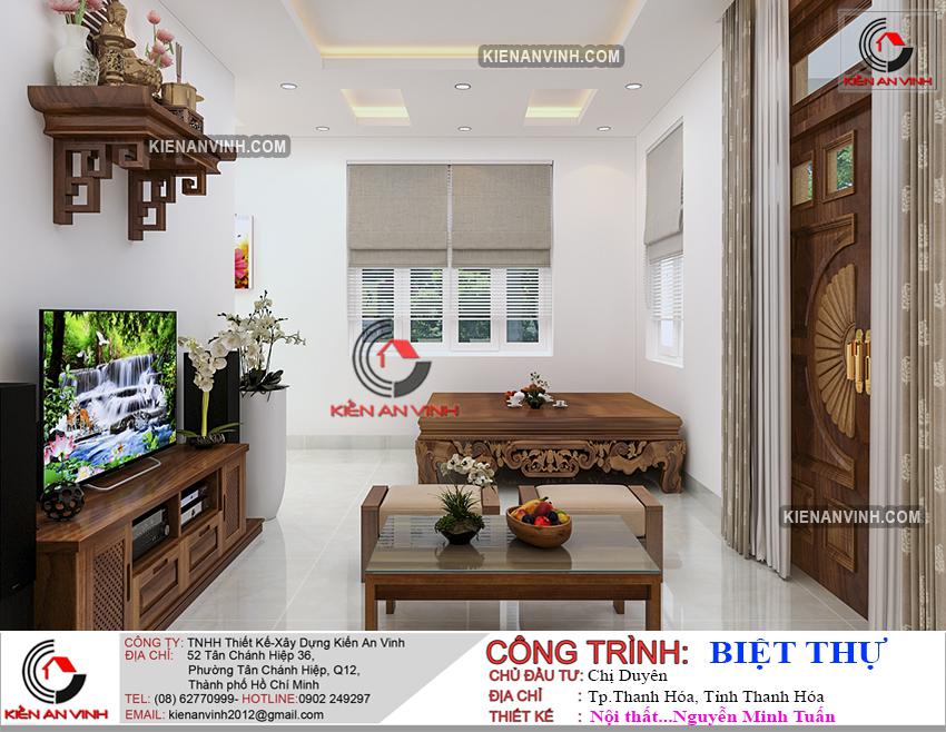 Bản Vẽ Biệt Thự Mái 1 Tầng - 9